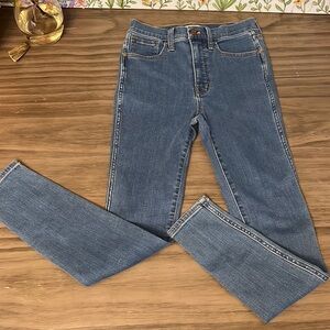 MADEWELL ROAD-TRIPPER 10” SKINNY JEANS SIZE 25
